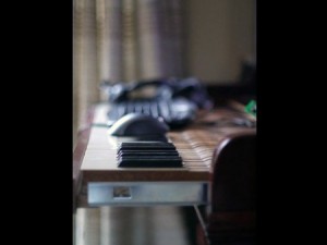piano, tre monitor, computer, modding, pc pianoforte