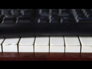 piano, tre monitor, computer, modding, pc pianoforte